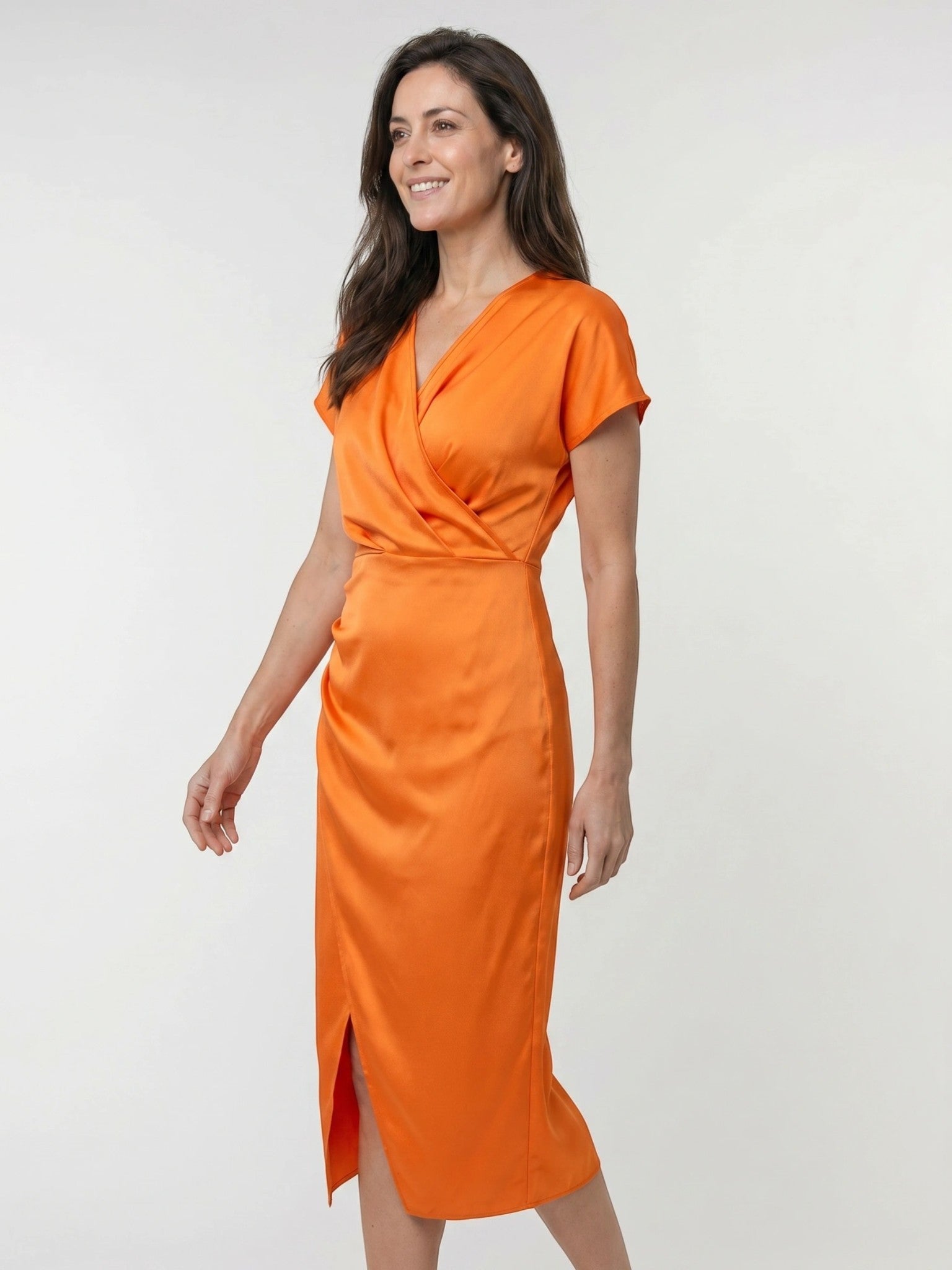 Abito Maxi Estivo Vivace da Donna | Elegante Stile Avvolgente Fluttuante con Spacco Laterale