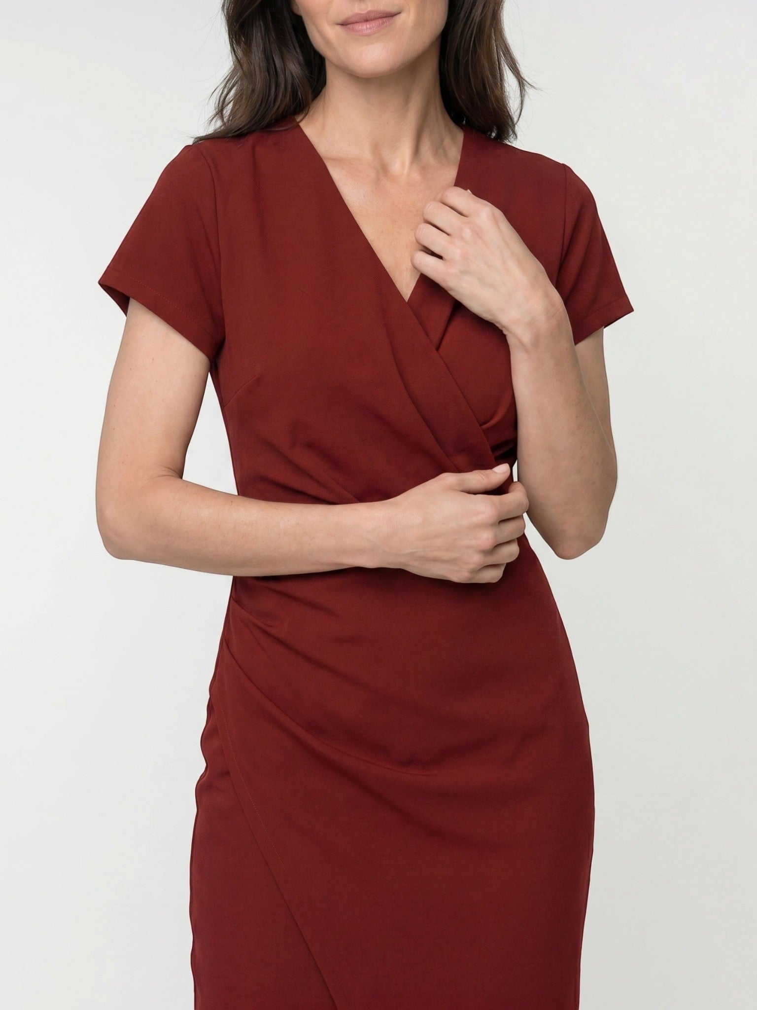 Abito Maxi Estivo Vivace da Donna | Elegante Stile Avvolgente Fluttuante con Spacco Laterale