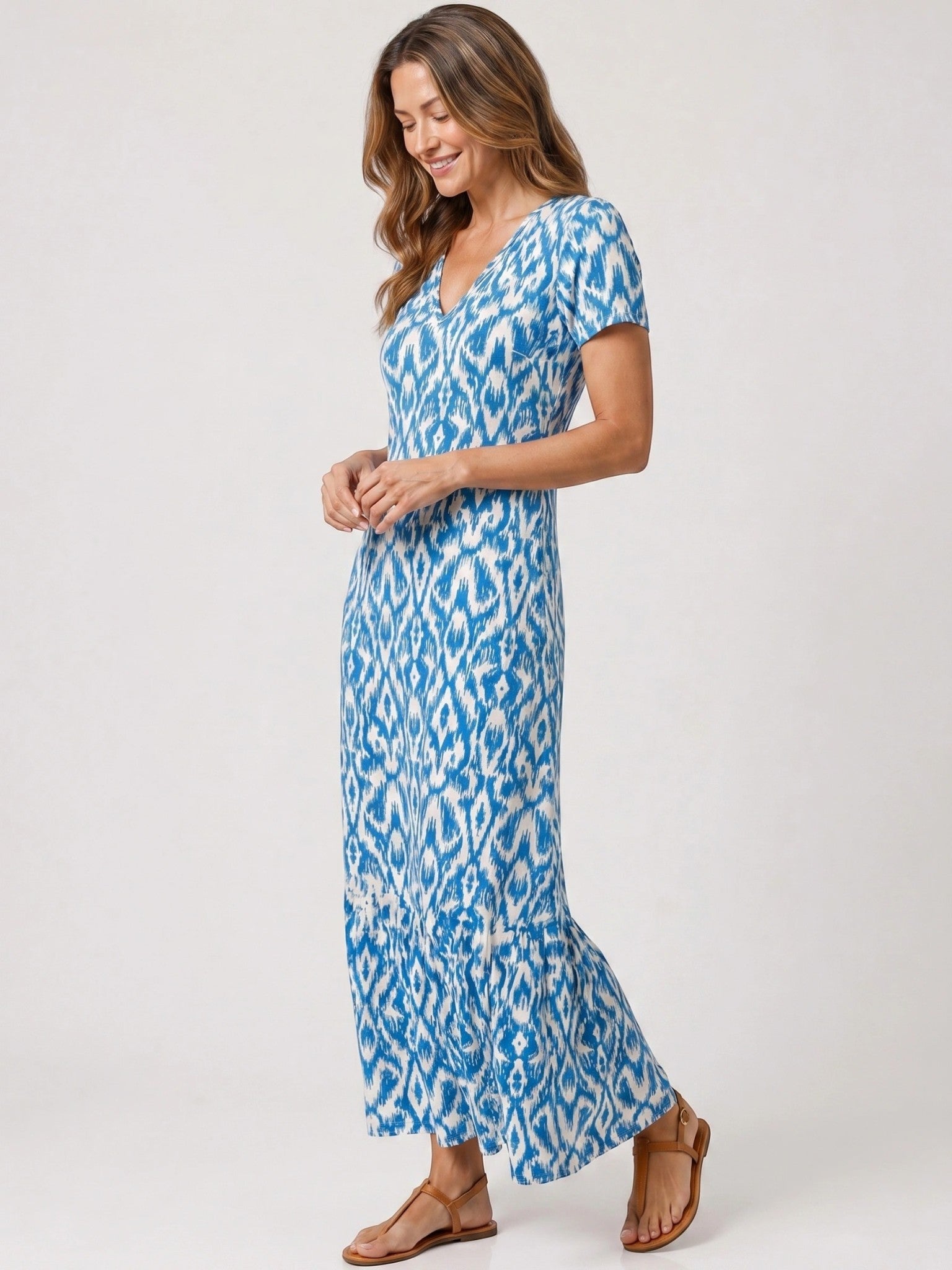 Abito lungo da donna in viscosa | Stile estivo fluido e rilassato