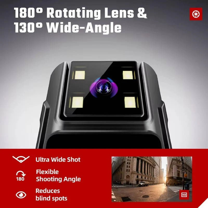 1080P Wearable Body Camera with Night Vision, Motion Detection and Wide Angle Rotatable Lens 2