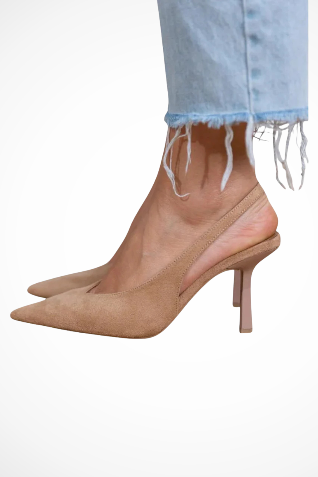 Arabella | Women Pointed Toe Suede Orthopedic Slingback Heels 0
