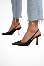 Arabella | Women Pointed Toe Suede Orthopedic Slingback Heels 4