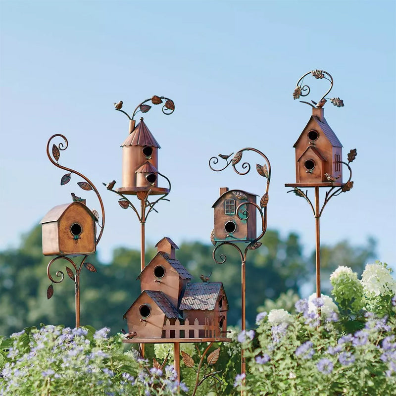 Birdhouse Garden Stakes | Bowlift 2
