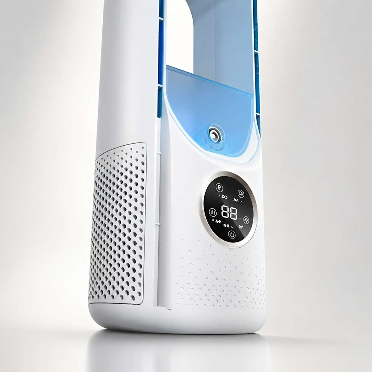 Bladeless Tower Fan | Modern Vertical Airflow Device | Sleek Compact Cooling Solution 3