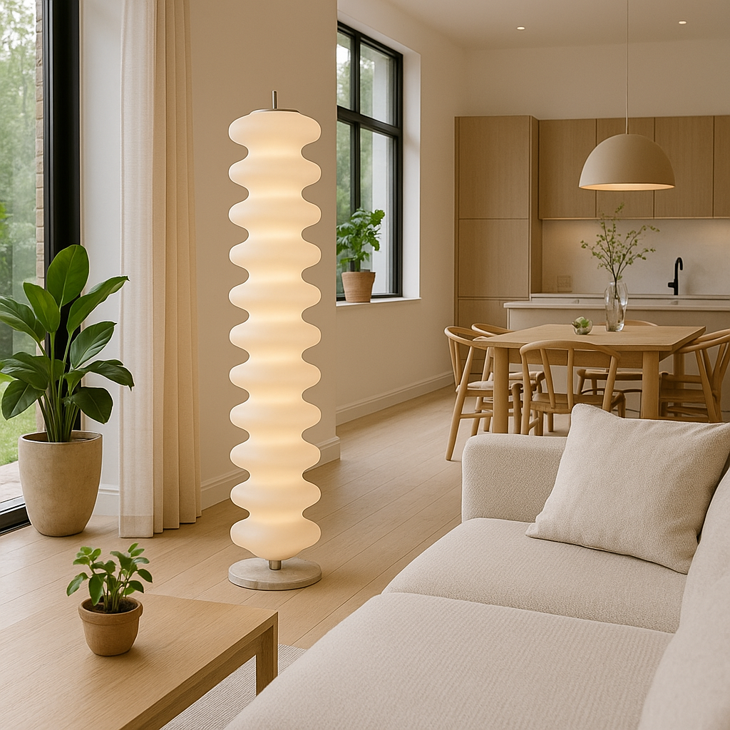 Lampe Sur Pied LED Nordique | Élégance & Lumière Apaisante