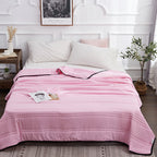 Cooling Cotton Summer Blanket | Soft Lightweight Breathable Bedding for Warm Nights 4
