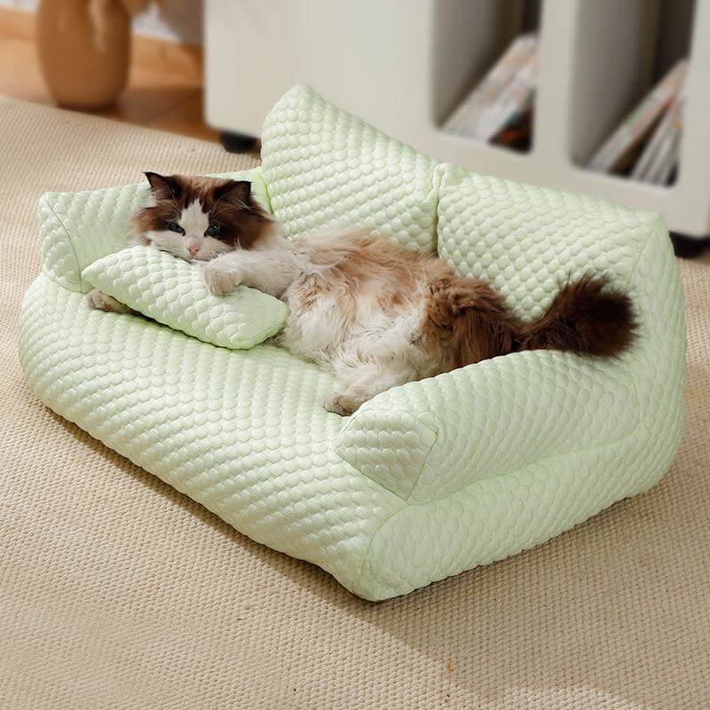 Cooling Pet Bed | Ice Silk Dog Bed with Plush Padding | Breathable Design for Ultimate Comfort 10