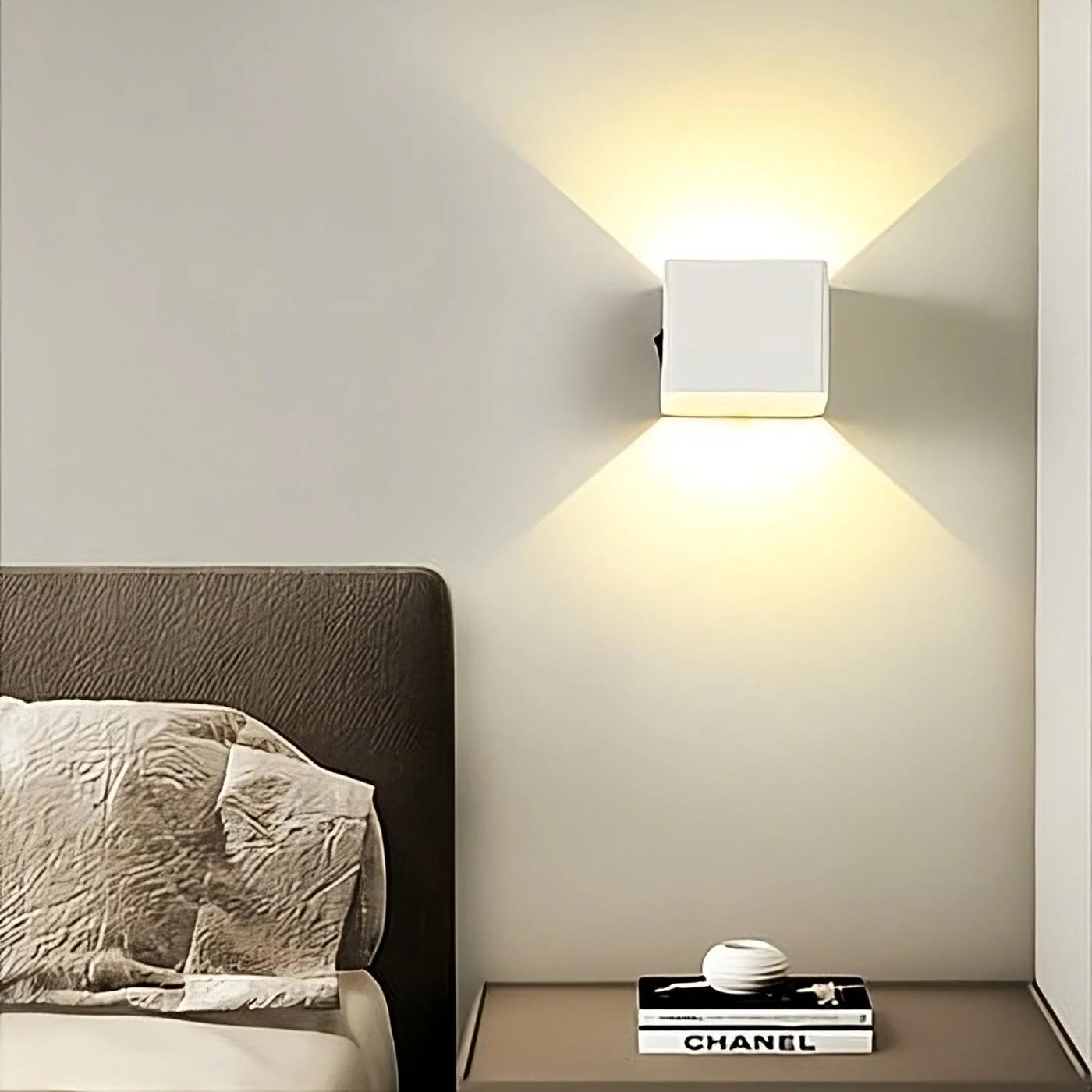 Lampe Murale Cubique Moderne avec Capteur de Mouvement Intégré
