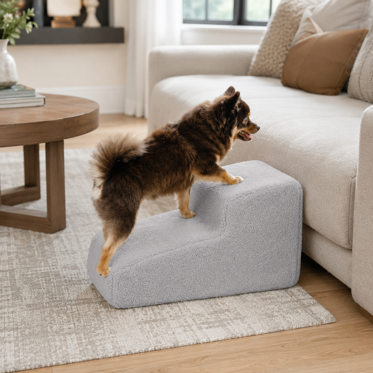 Dog Ramp for Bed with Non-Slip Base | Gentle Access for Senior and Small Pets 4