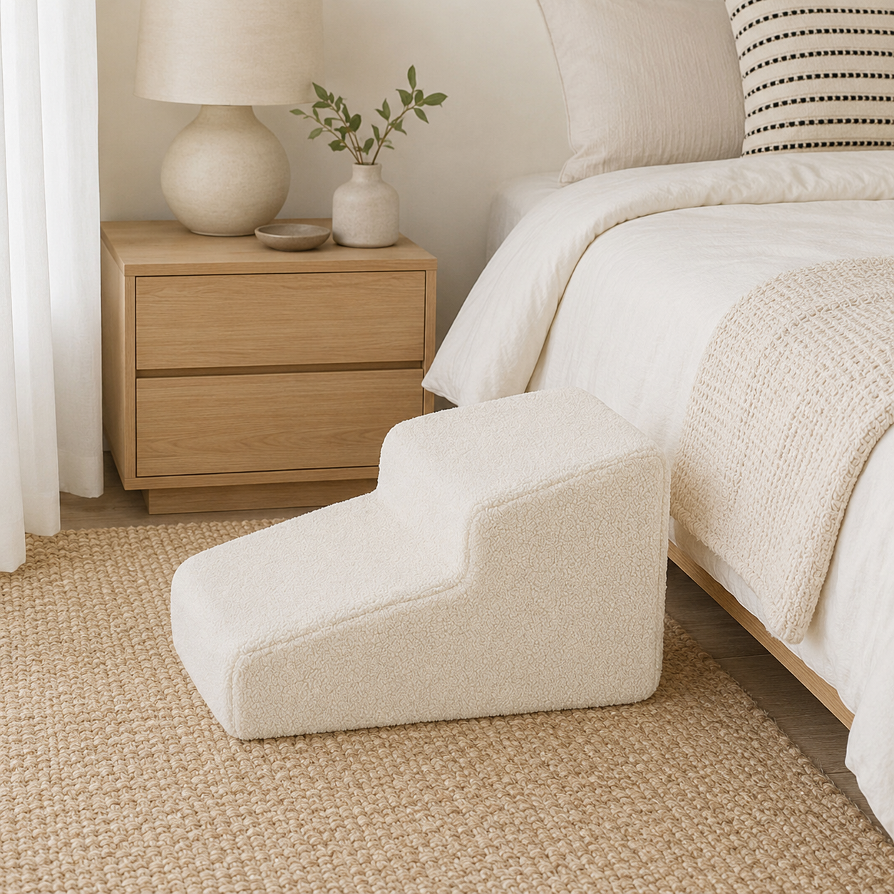 Dog Ramp for Bed with Non-Slip Base | Gentle Access for Senior and Small Pets 6
