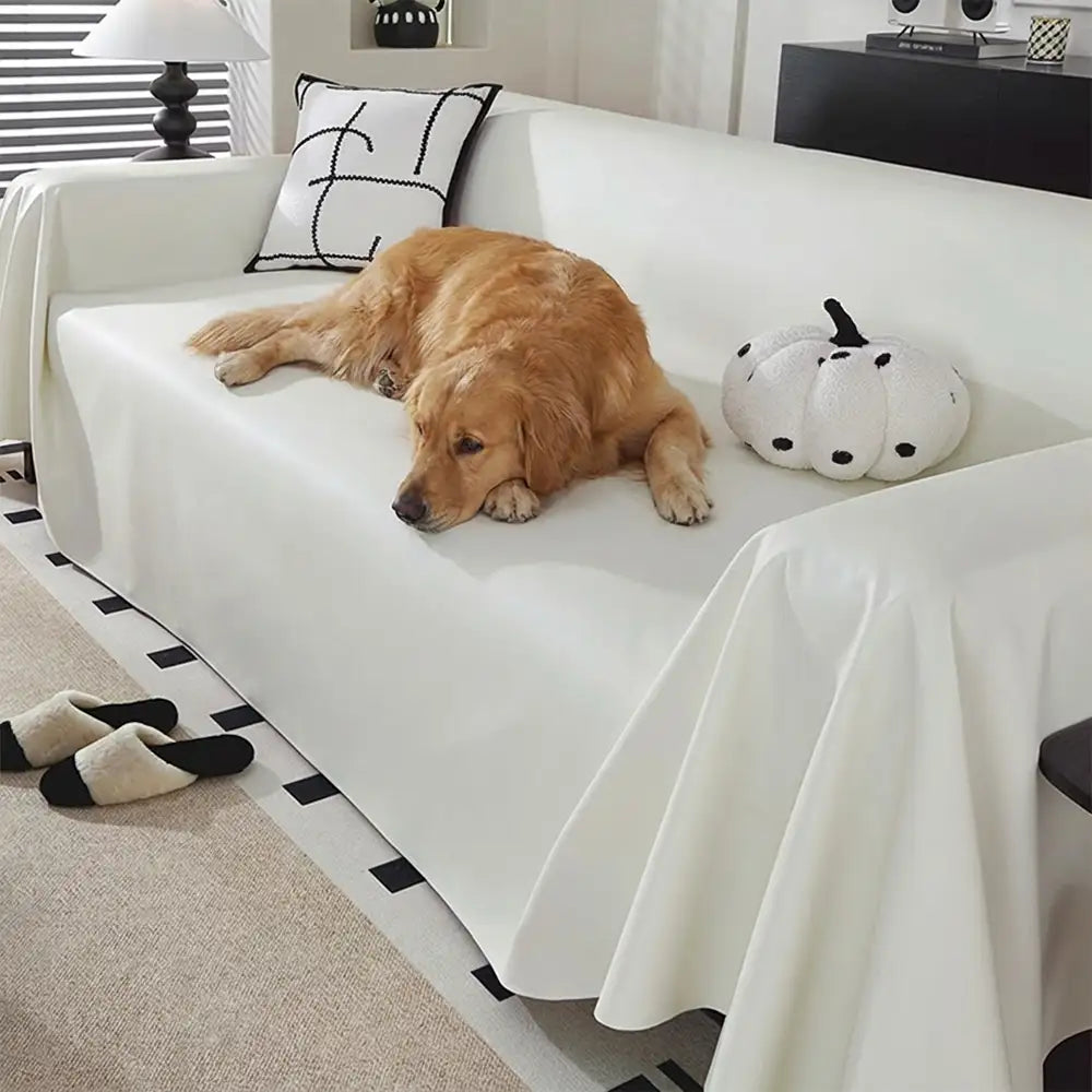 Faux Leather Waterproof Pet Hair-Resistant Sofa Protector Couch Cover 4