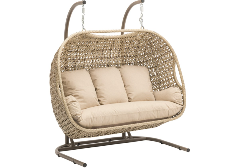 Garden Hanging Egg Chair with Stand | Outdoor Cocoon Swing Chair 1