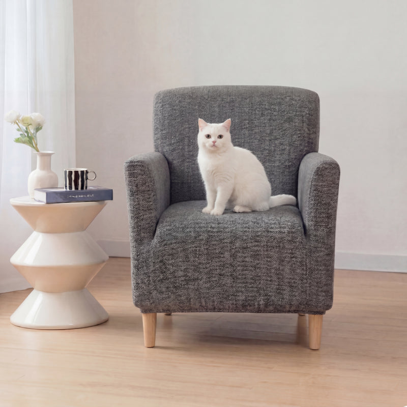 Herringbone Full Coverage Comfortable Scratch-Resistant Sofa Protection Magic Armchair Cover 1