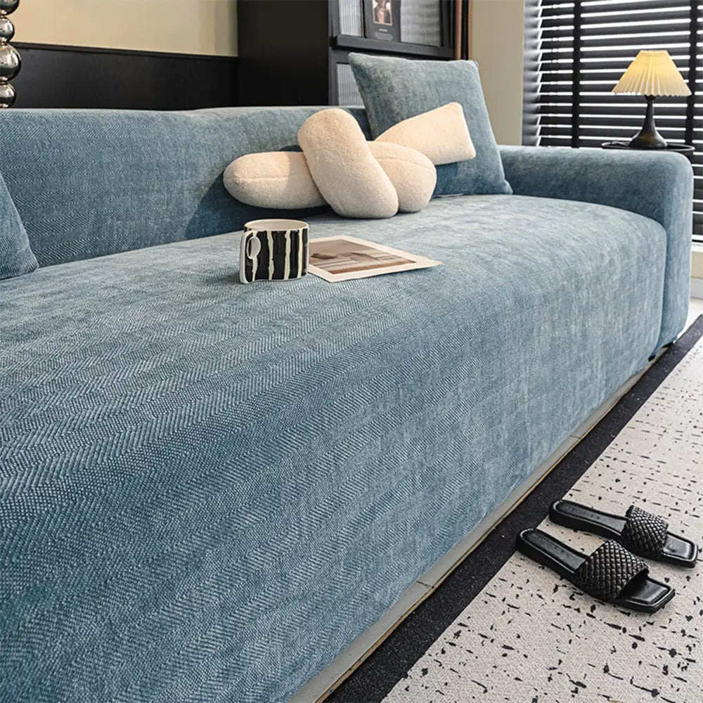Herringbone Full Coverage Comfortable Scratch-Resistant Sofa Protection Magic Armchair Cover 10