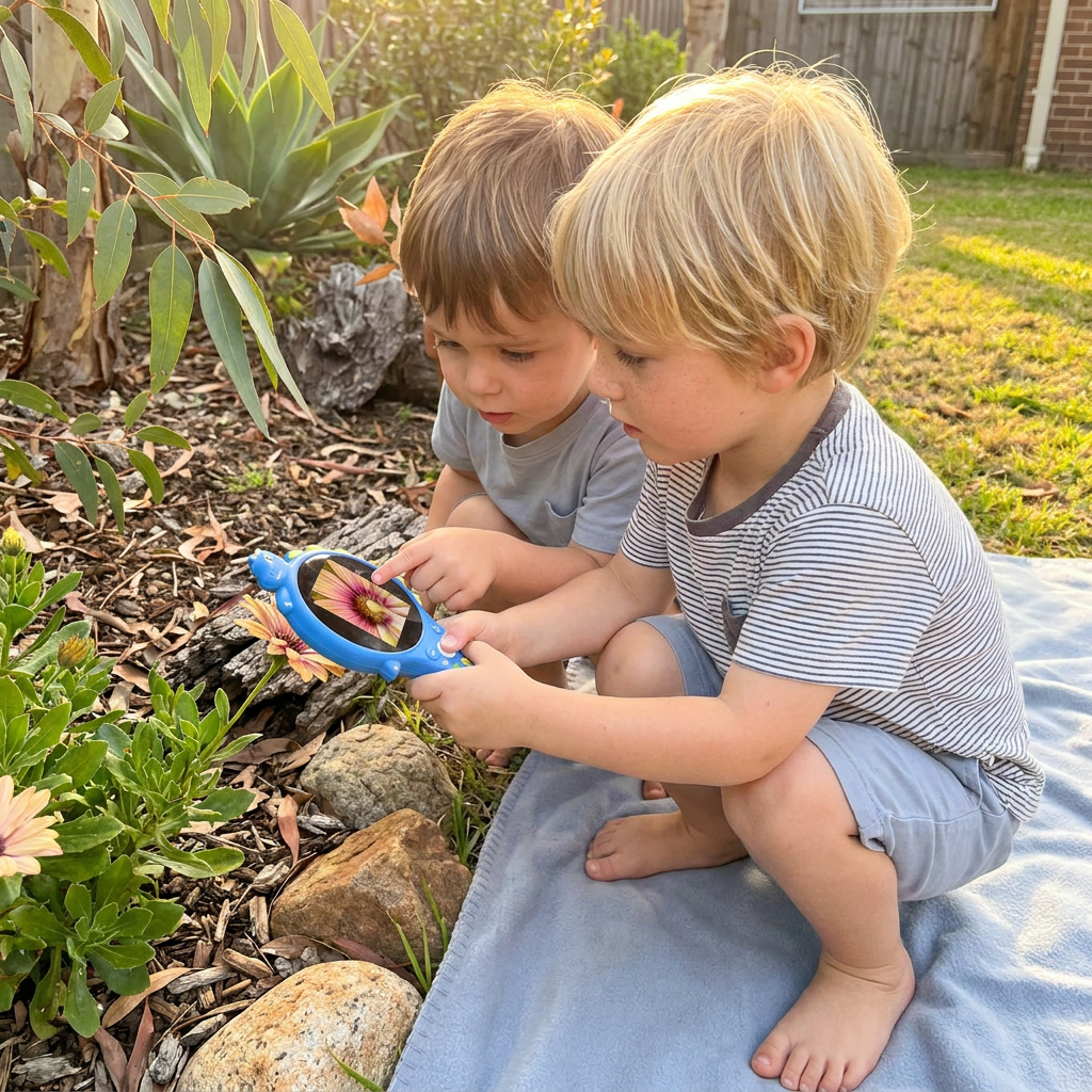 Kids Digital Video Microscope with Screen – Portable Science Explorer for Little Investigators 1
