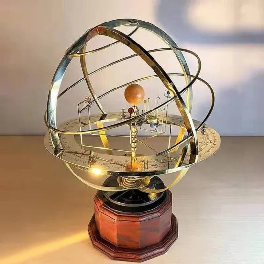 KosmosMaster Grand Orrery – Handcrafted Solar System Model with 28 Moons and 9 Planets | Bowlift 0
