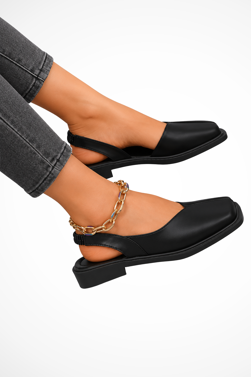 Margot | Women Orthopedic Square Toe Slingback Flats 3