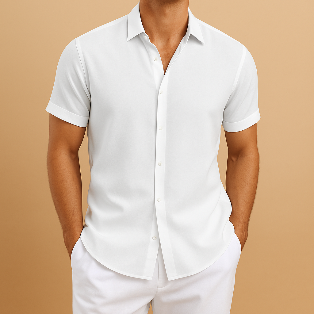 Men's Cotton Blend Fitted Shirt | Modern Casual Wear for All Occasions 3
