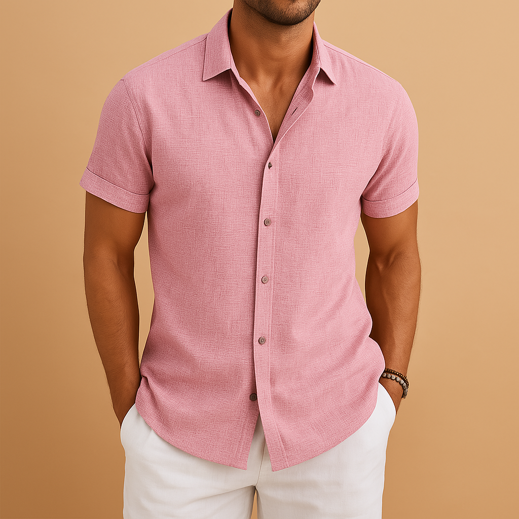 Men's Cotton Blend Fitted Shirt | Modern Casual Wear for All Occasions 5