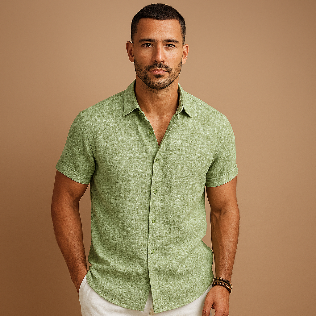 Men's Cotton Blend Fitted Shirt | Modern Casual Wear for All Occasions 6