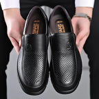 Mens Genuine Leather Brown Loafers | Comfortable Casual Slip-On Shoes 4