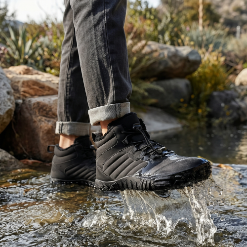 Men's Waterproof Minimalist Hiking Boots | Lightweight Non-Slip Trail Shoes 0