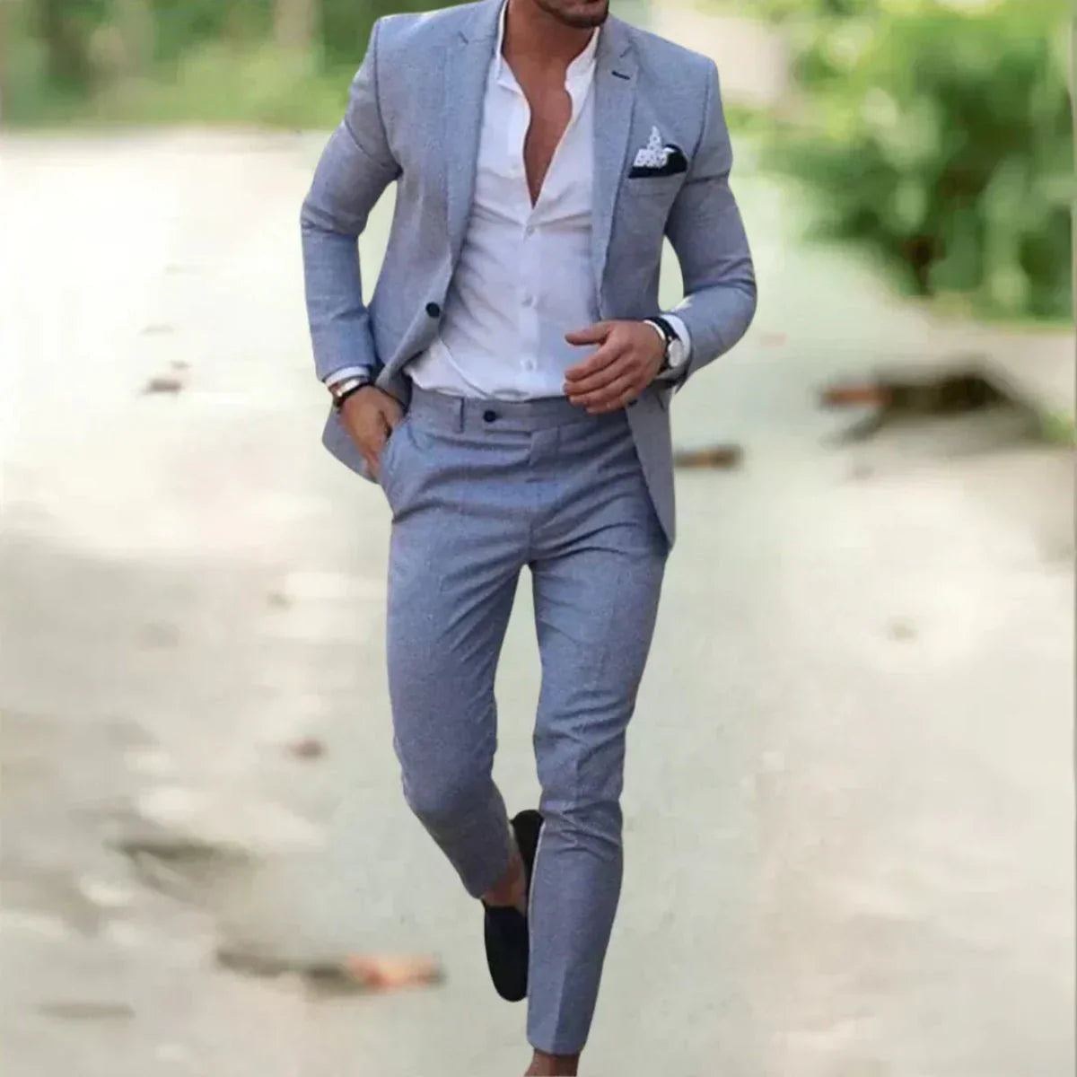 Men's wedding suit, 2-piece 1