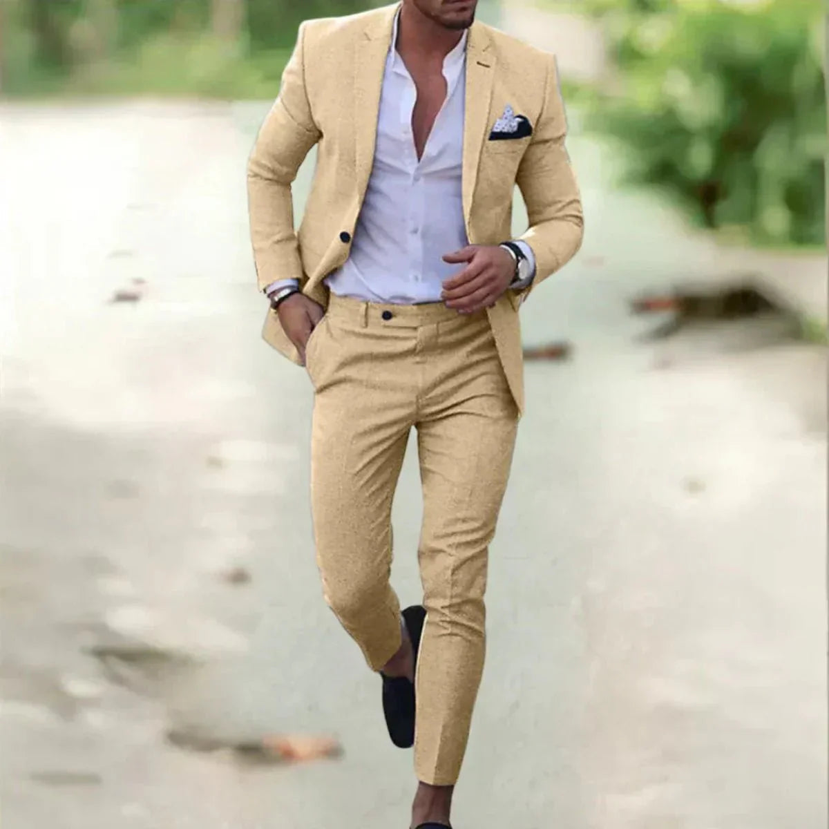 Men's wedding suit, 2-piece 3