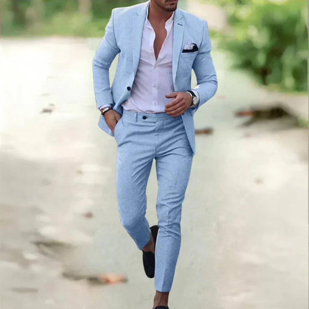 Men's wedding suit, 2-piece 4