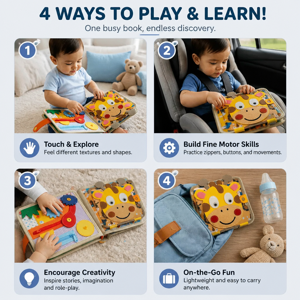 Montessori Sensory Giraffe Story Book 5