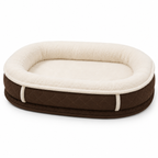 Orthopedic Dog Bed | Plush Faux Leather with Removable Cover | Cozy Retreat for Joint Support 3