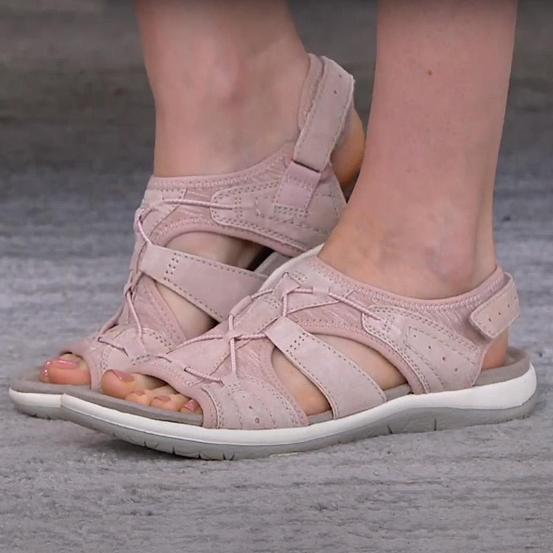 Orthopedic sandals with Velcro straps 1