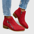Orthopedic women's ankle boots with zipper 3