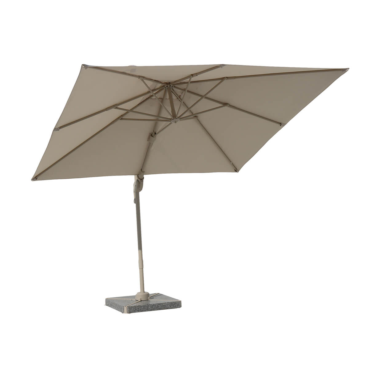 Outdoor Cantilever Garden Parasol with Base Weights | Square Patio Umbrella 2