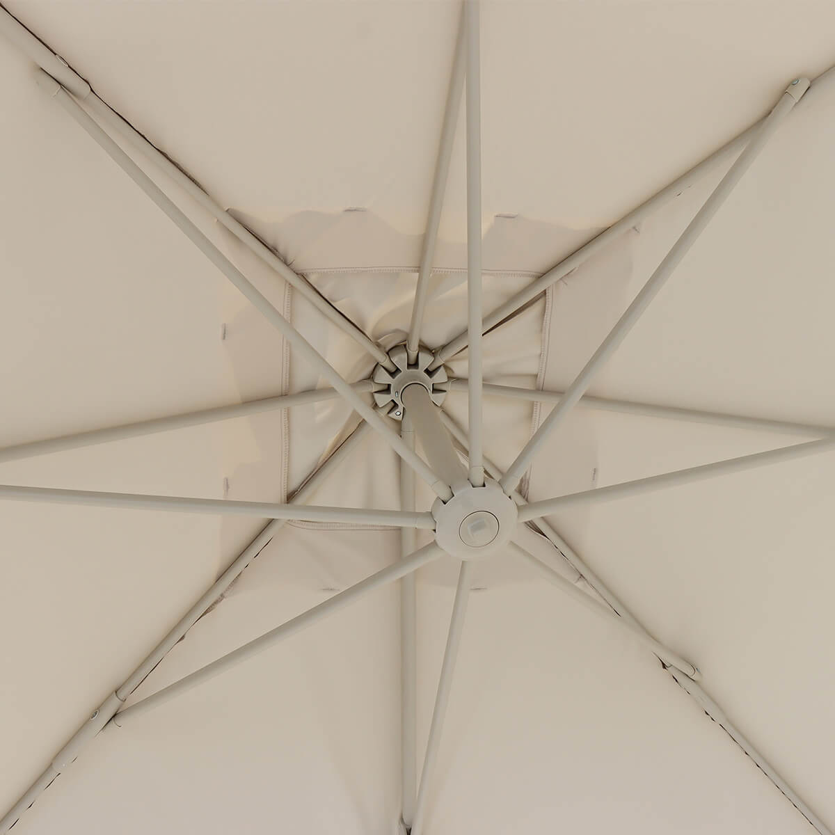 Outdoor Cantilever Garden Parasol with Base Weights | Square Patio Umbrella 5
