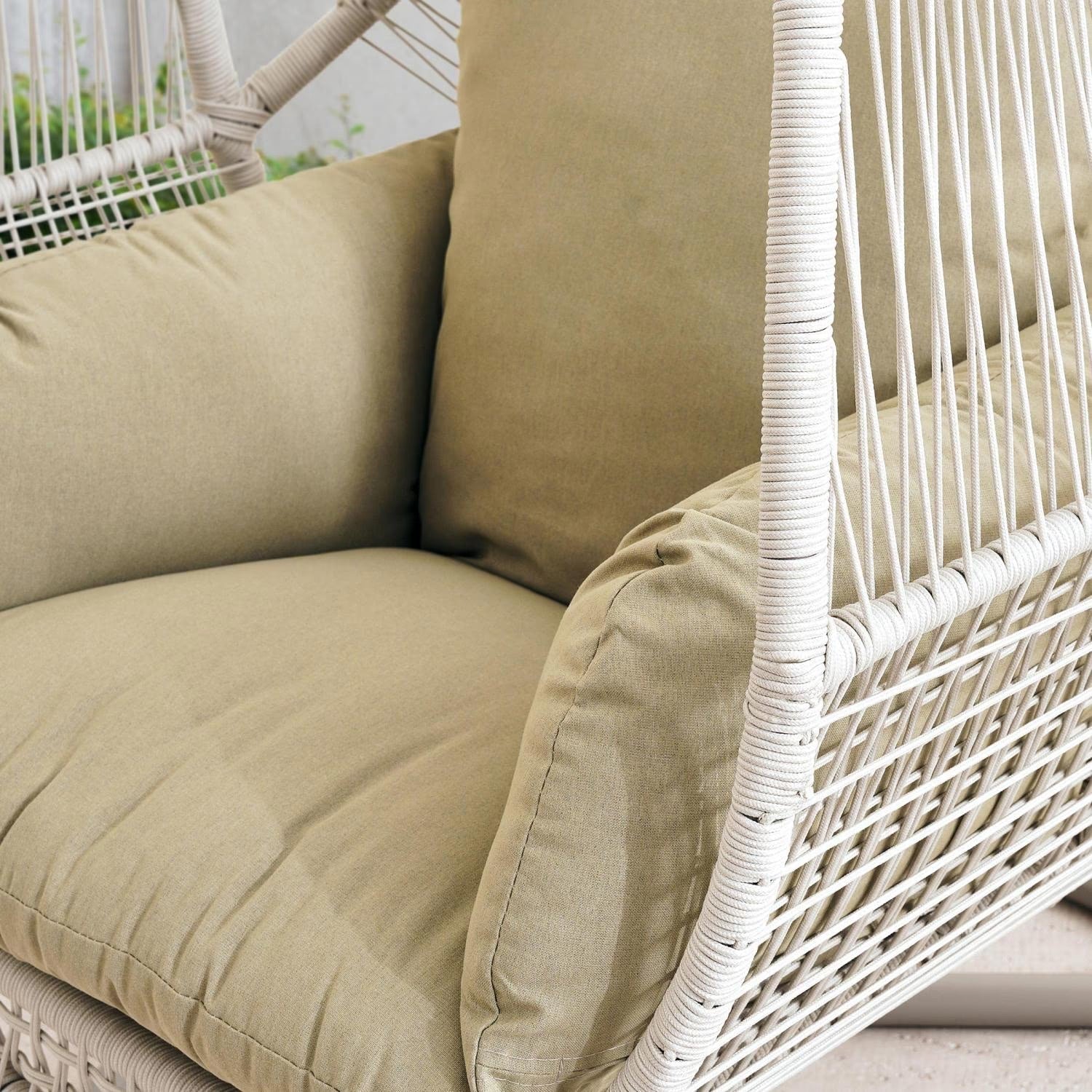 Outdoor Hanging Egg Chair with Stand | Freestanding Garden Swing Chair 2