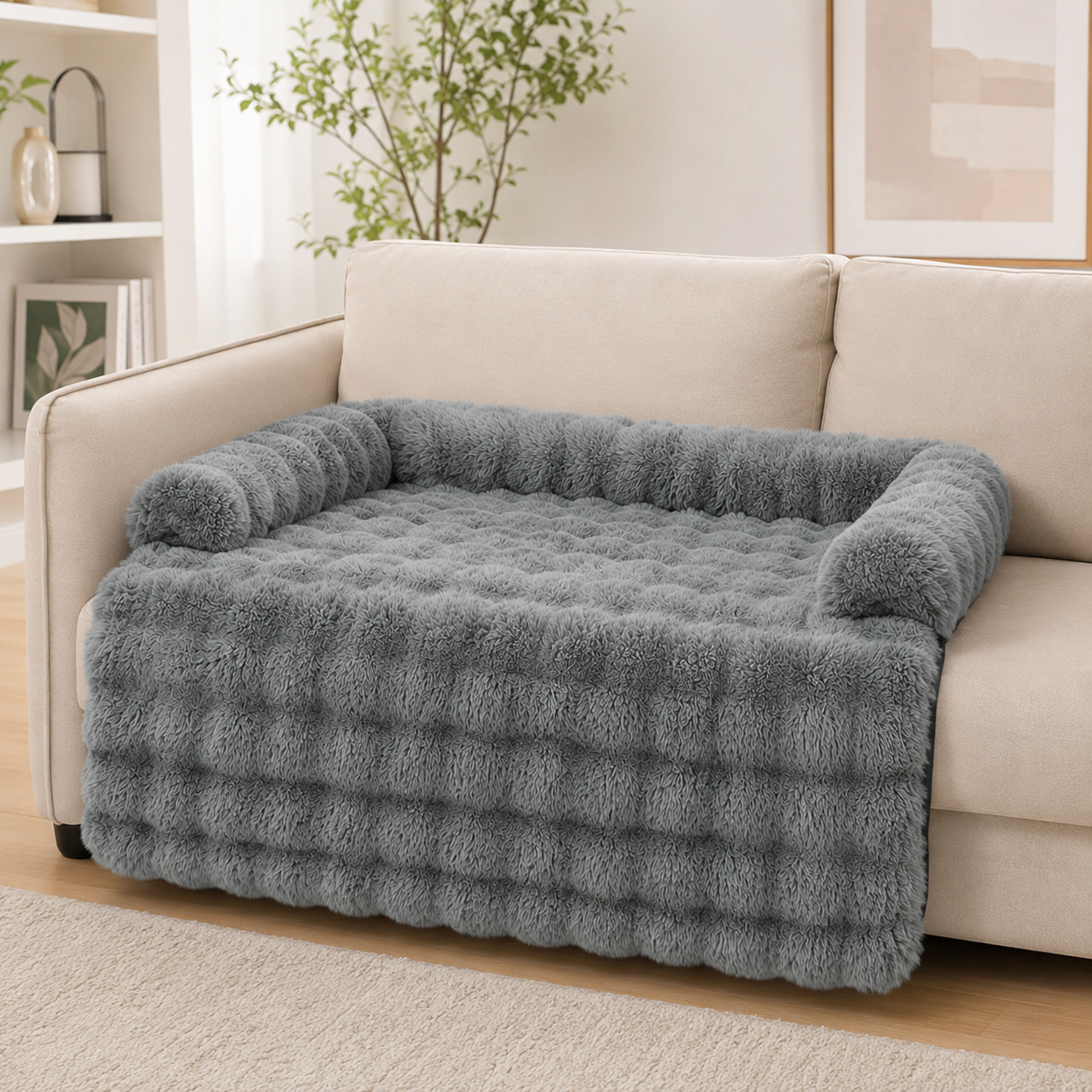 Plush Dog Bed with Ultimate Pet Comfort 0