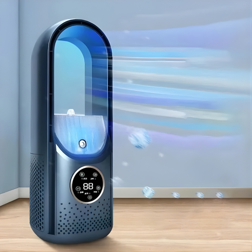 Portable Bladeless Air Cooler | Quiet Personal Evaporative Cooling Fan for Bedroom, Office & Desk 5