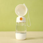 Portable Dog Water Bottle with Food Container for Walks Travel Hiking 8