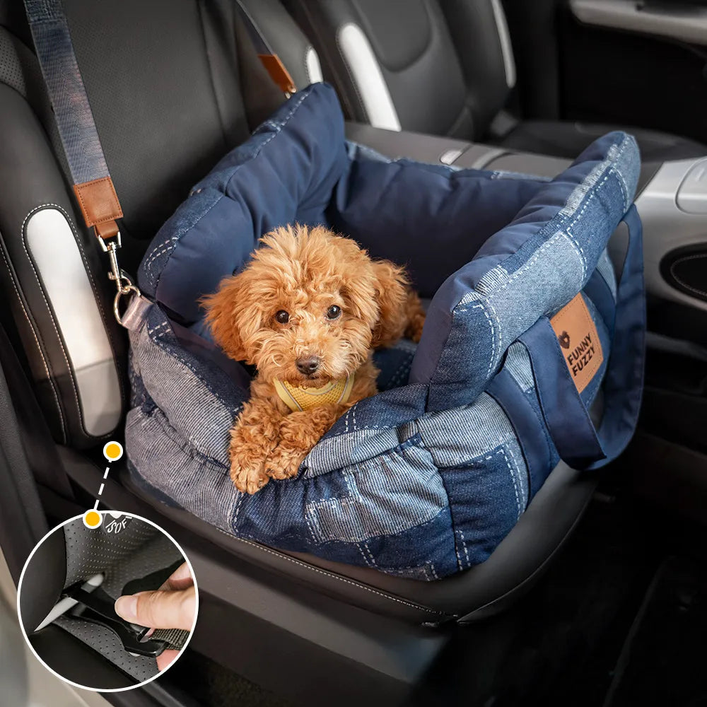 Portable ISOFIX Dog Car Seat Bed with LATCH System 12