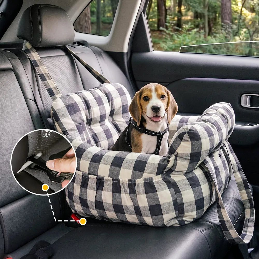 Portable ISOFIX Dog Car Seat Bed with LATCH System 9