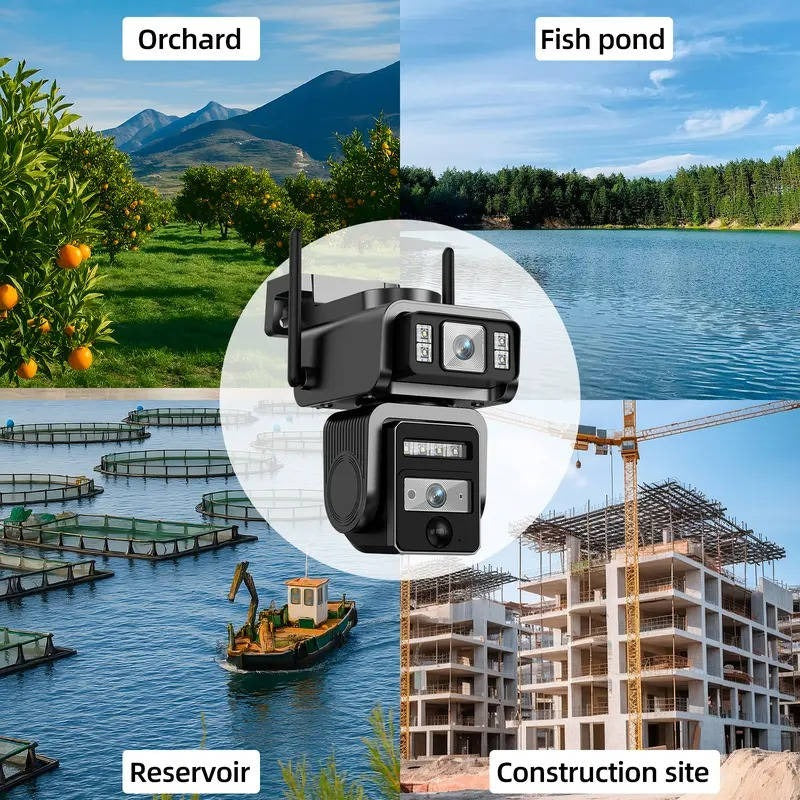 Solar Powered Wireless Security Camera with Auto Tracking, Dual Lens and Two Way Audio 5