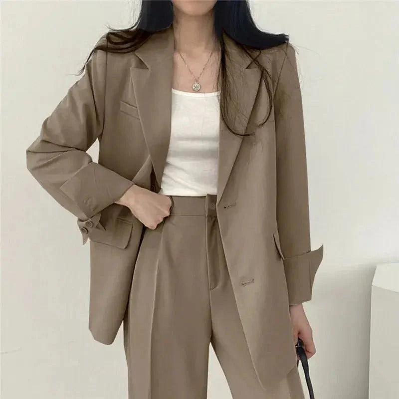 Sophia | Stylish Tailored Blazer and Wide Leg Pant Suit for Women 1