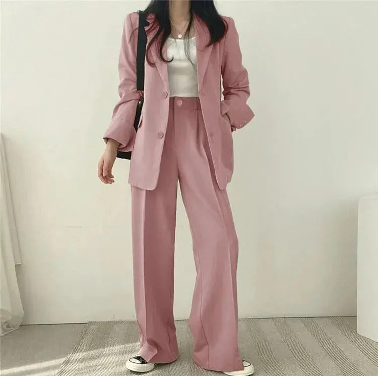 Sophia | Stylish Tailored Blazer and Wide Leg Pant Suit for Women 5
