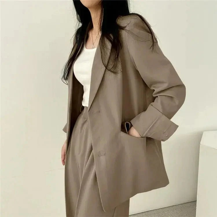 Sophia | Stylish Tailored Blazer and Wide Leg Pant Suit for Women 7