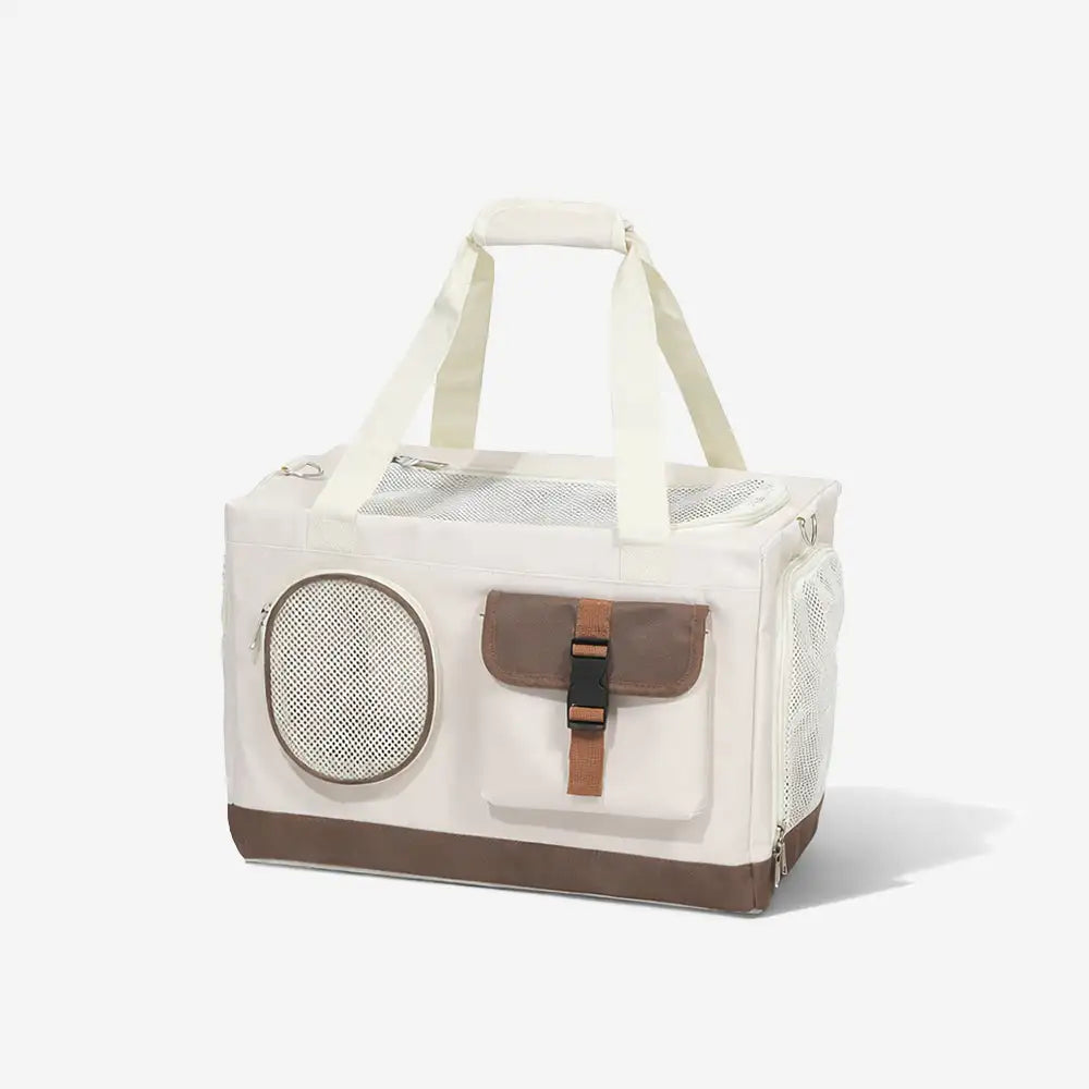 Travel Carrier Double-Layer Foldable Cat Bag with Detachable Trolley 8