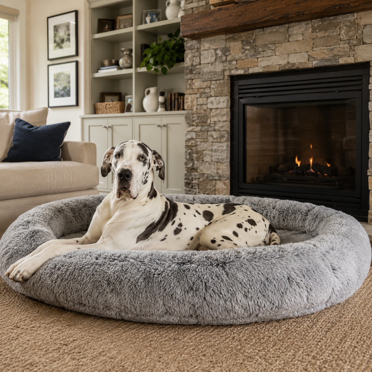 Ultimate Comfort | Large Dog Bed with Waterproof Design | Cozy Space for Deep Sleep 4