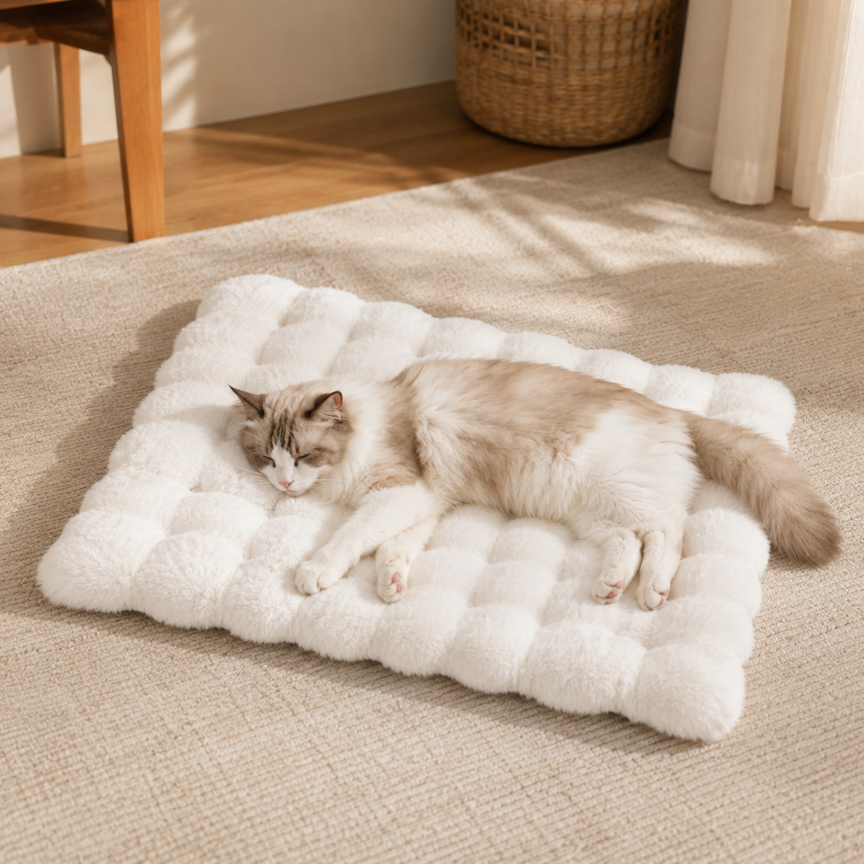 Ultra Soft Faux Fur Pet Mat for Cats & Dogs 8