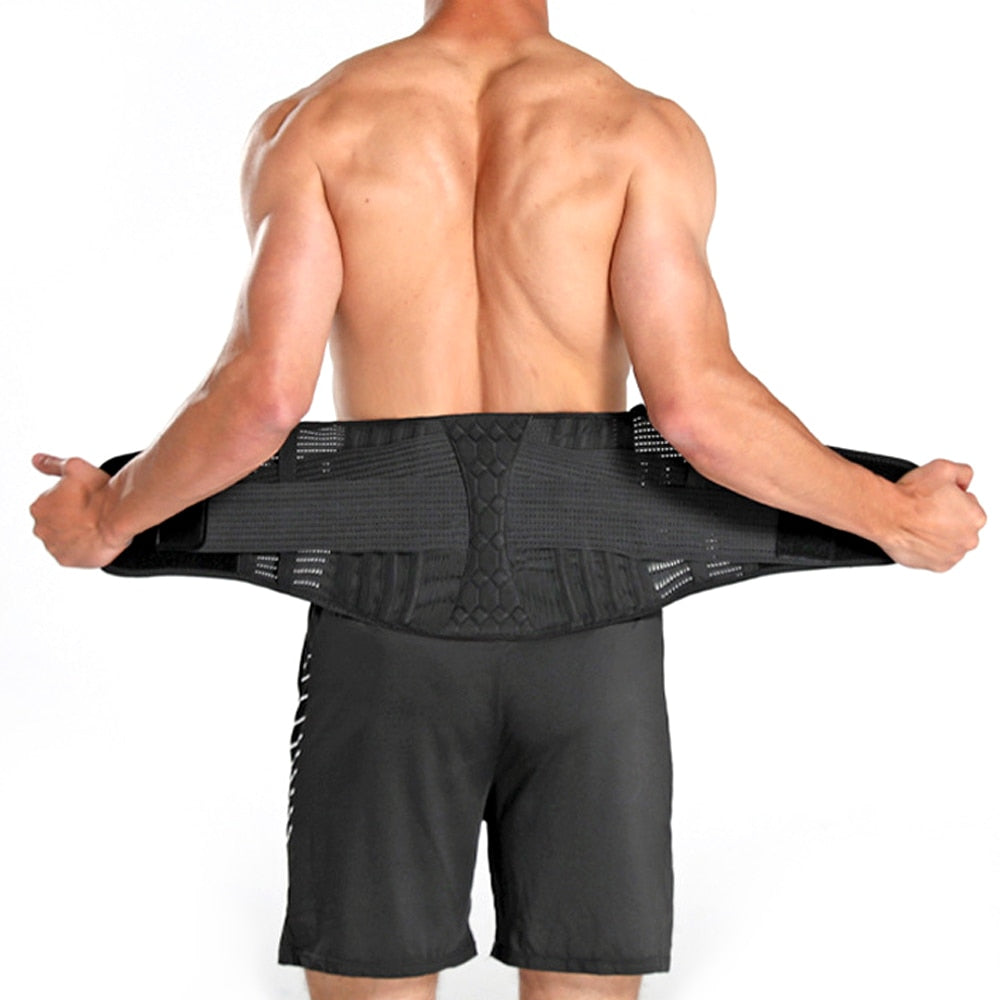 Unisex Adjustable Mesh Lumbar Support Belt | Contoured Back Brace for Pain Relief 2