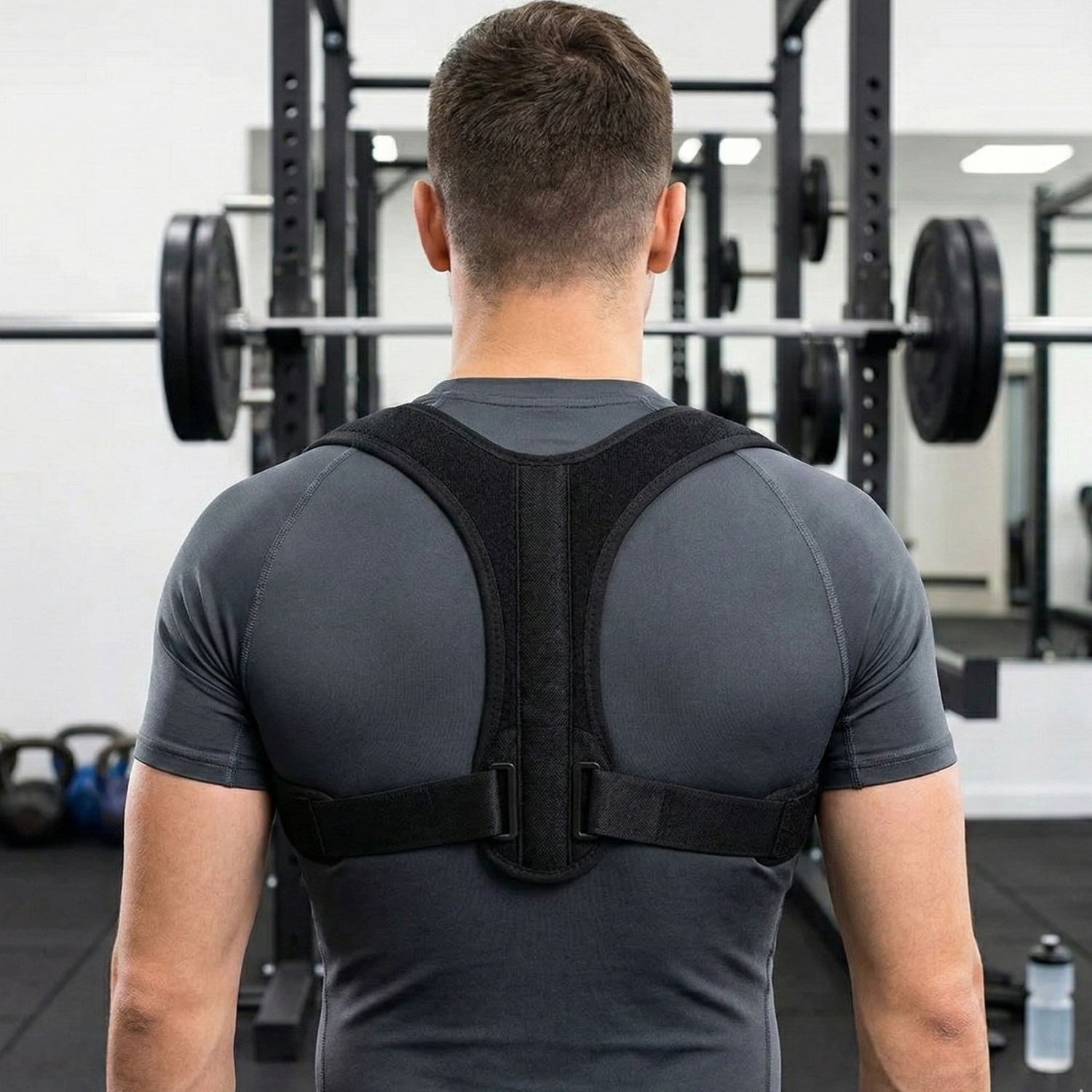 Unisex Soft Fabric Posture Corrector | Invisible Ergonomic Back Support for Daily Comfort 1